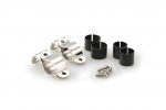 Kit clamps PUIG 2179I ROADSTER stainless steel 26mm with rubbers 22mm