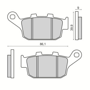 Disk pločice RMS rear homologated