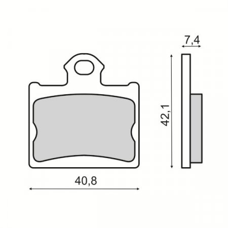 Disk pločice RMS 225103530 rear organic