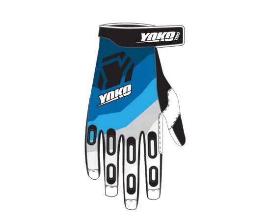 MX rukavice YOKO TWO black/white/blue XL (10)