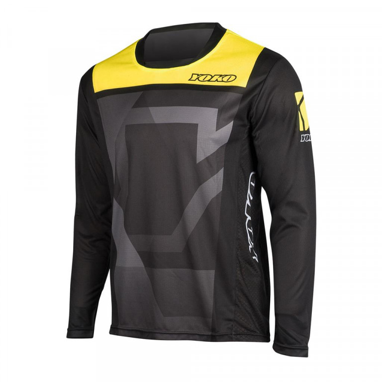 MX jersey kids YOKO KISA black / yellow M