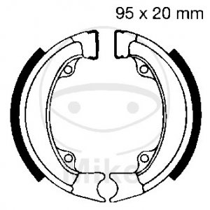 Brake shoe set EBC includings springs