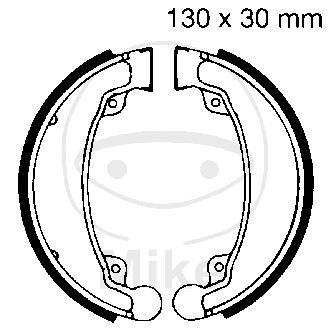 Brake shoe set EBC H310 includings springs