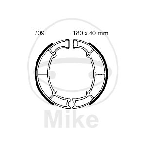 Brake shoe set EBC includings springs