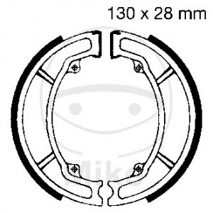 Brake shoe set EBC includings springs