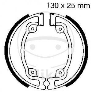 Brake shoe set EBC includings springs