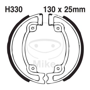 Brake shoe set EBC grooved includings springs