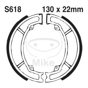 Brake shoe set EBC grooved includings springs