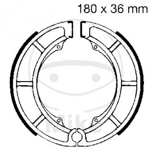 Brake shoe set EBC includings springs