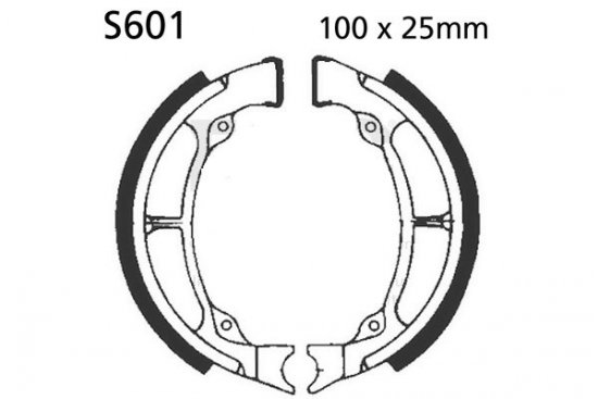 Brake shoe set EBC S601 includings springs