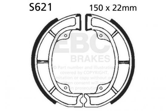 Brake shoe set EBC S621