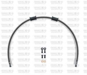 Rear brake hose kit Venhill YAM-10012RB-BK POWERHOSEPLUS (1 hose in kit) Black hoses, black fittings