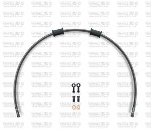Rear brake hose kit Venhill YAM-10012RB-CB POWERHOSEPLUS (1 hose in kit) Carbon hoses, black fittings