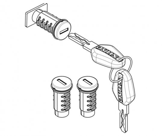 Replacement locks & keys SHAD TERRA for PIAGGIO/VESPA GTS 300