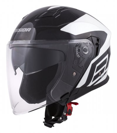 Jet helmet CASSIDA JET TECH CORSO black / white S