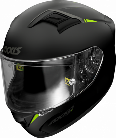 FULL FACE helmet AXXIS GP RACER SV FIBER solid fluor yellow M