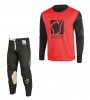 Set of MX pants and MX jersey YOKO SCRAMBLE black; black/red 30 (S)