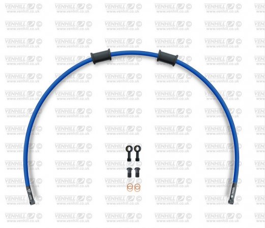 Rear brake hose kit Venhill YAM-1009RB-SB POWERHOSEPLUS (1 hose in kit) Solid blue hoses, black fittings