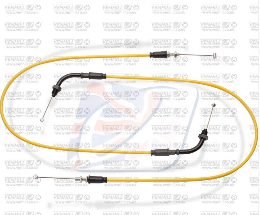 Throttle Cable Venhill T01-4-128-YE featherlight yellow
