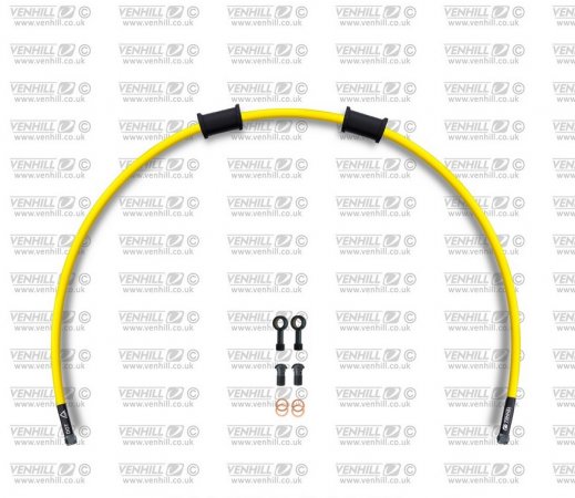 Kit prednjih kočionog crijeva Venhill HON-1019FB-YE POWERHOSEPLUS (1 hose in kit) Yellow hoses, black fittings