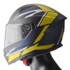 Full face helmet GMS ZG12601 VELOX graphic matt black-yellow-grey XS